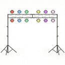 Portable Lighting Truss System Height Adjustable DJ Light Stand with 2 Folding Tripods