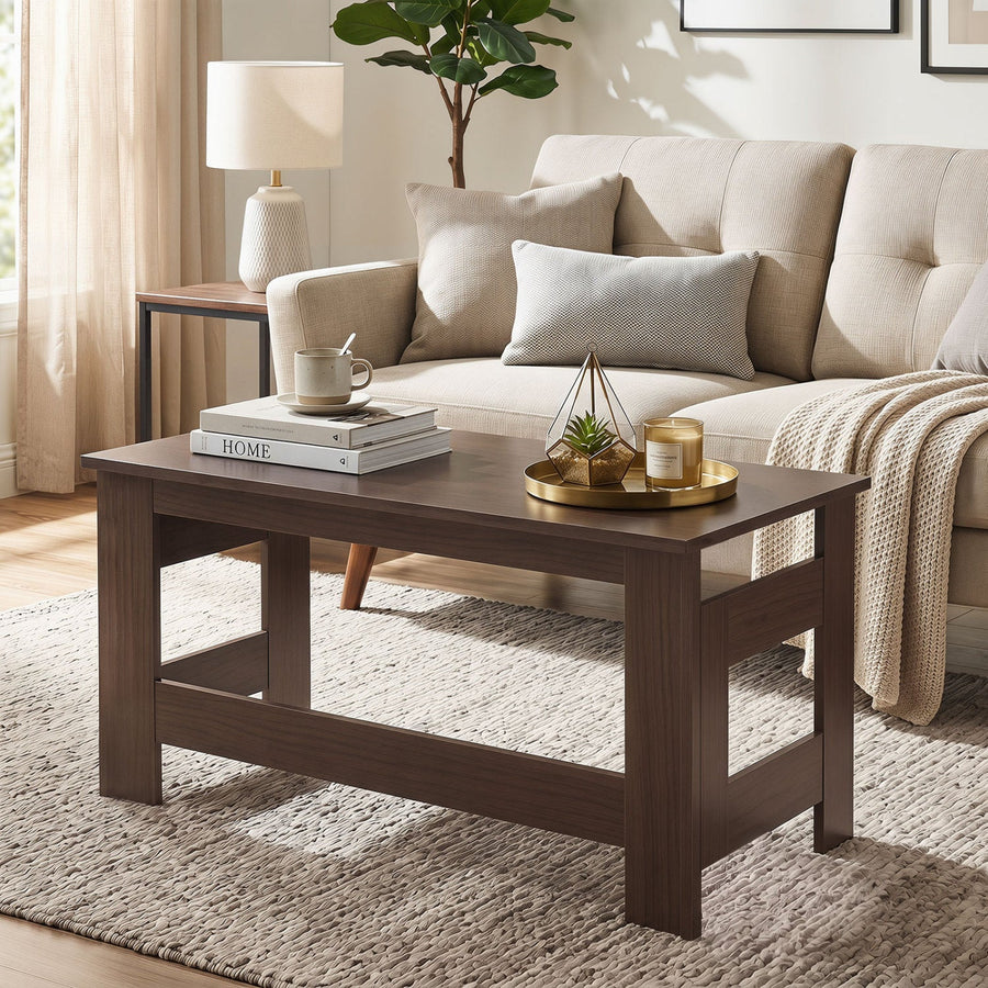 Folding Coffee Table with Collapsible Legs - 31.5