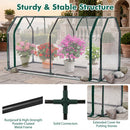 Portable Mini Greenhouse with PE Cover and Zippered Door