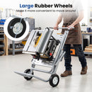 Portable Table Saw Stand with Rolling Wheels - Foldable