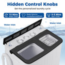 Portable Washing Machine 18 lbs Mini Laundry Machine with 11 LBS Washer