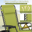 Zero Gravity Recliner Chair with Cup Holder and Pillow