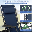 Zero Gravity Recliner Chair with Cup Holder and Pillow