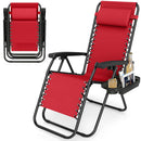 Zero Gravity Lounge Chairs Set of 2 with Cup Holders