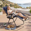 Zero Gravity Lounge Chairs Set of 2 with Cup Holders