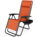 Zero Gravity Lounge Chairs Set of 2 with Cup Holders