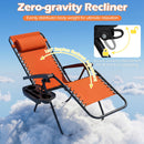 Zero Gravity Recliner Chair with Cup Holder and Pillow