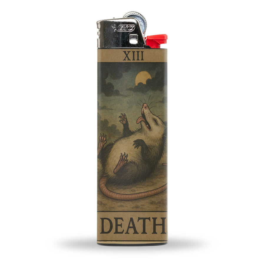 Possum Playing Death Tarot Lighter