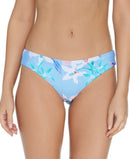 Raisins Juniors Fiesta Floral Shirred Back Swim Bottoms, Size Medium