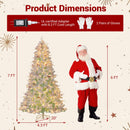 Pre-Lit Artificial Christmas Tree with Snow Flocked Branch Tips