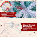 Pre-Lit Artificial Christmas Tree with Snow Flocked Branch Tips