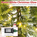 Pre-Lit Cypress Christmas Tree Set of 3 with LED Lights