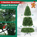 6-8 Ft Pre-Lit Artificial Christmas Tree with Remote Control