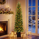 Pre-Lit Potted Christmas Tree with Warm White LED Lights