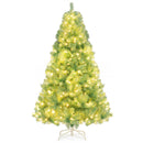 Pre-Lit Tinsel Christmas Tree Artificial Xmas Tree Home Office Party Seasonal Holiday Decoration