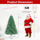 Pre-Lit Tinsel Christmas Tree Artificial Xmas Tree Home Office Party Seasonal Holiday Decoration