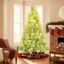 Pre-Lit Tinsel Christmas Tree Artificial Xmas Tree Home Office Party Seasonal Holiday Decoration