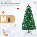 Prelit Fiber Optic Christmas Tree with Warm White Lights