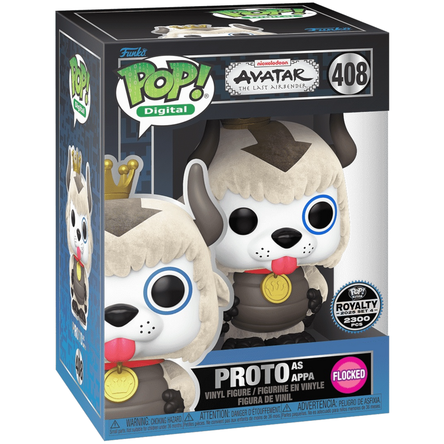 Pop! Digital Avatar Legends x Funko: Proto As Appa Flocked (NFT Royalty) #408 LE2300