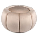 Pumpkin Ottoman with Hidden Storage and Removable Lid