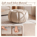 Pumpkin Ottoman with Hidden Storage and Removable Lid