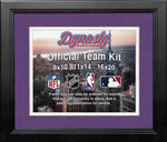 NBA Basketball Photo Picture Frame Kit - Charlotte Hornets (Purple Matting, White Trim)