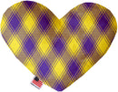 Pet and Dog Plush Heart or Bone Toy, "Plaids Group"