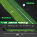 Putting Green Indoor Golf Putting Mat with Auto Ball Return 3 Putting Practice Balls