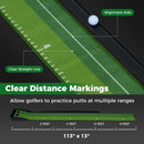 Putting Green Indoor Golf Putting Mat with Auto Ball Return 3 Putting Practice Balls