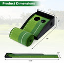 Putting Green Indoor Golf Putting Mat with Auto Ball Return 3 Putting Practice Balls