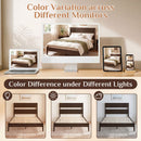 Queen Bed Frame with Headboard and Solid Wood Legs