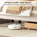Queen Size Bed Frame with Storage Drawer and Vertical Channel Headboard