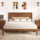 Twin/Full/Queen Size Bed Frame with Headboard and Wooden Slats Support
