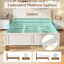 Twin Size Platform Bed Frame with Headboard