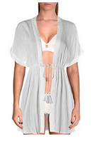 Lauren Ralph Lauren Womens Crinkle Rayon Dress Cover-Up, Size Medium