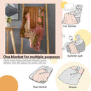 Personalized Capybara Blanket with Name - Kawaii Capybara Boba Tea Full-Print Flannel Throw with Name in Scalloped Banner - Custom Gift for Teen Girls
