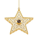 Personalized Photo Projection Gold Star Ornament