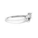 .925 Sterling Silver Diamond Accent "MOM" Heart Ring (J-K Color, I2-I3 Clarity) - Ring Size 7