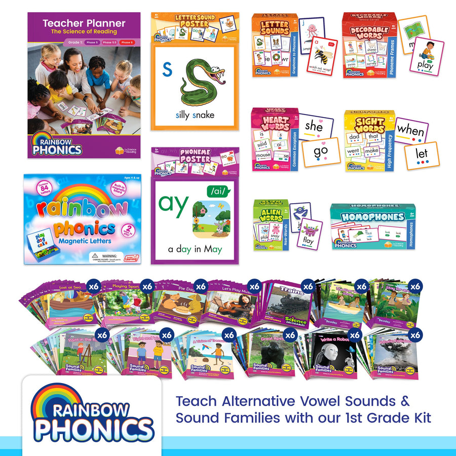 Rainbow Phonics Classroom Kit 1st Grade
