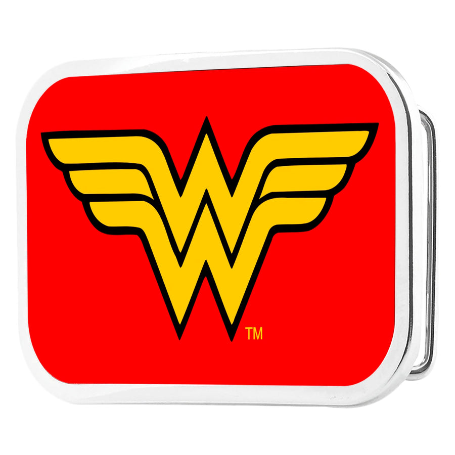 Wonder Woman Logo Framed FCG Red - Chrome Rock Star Buckle