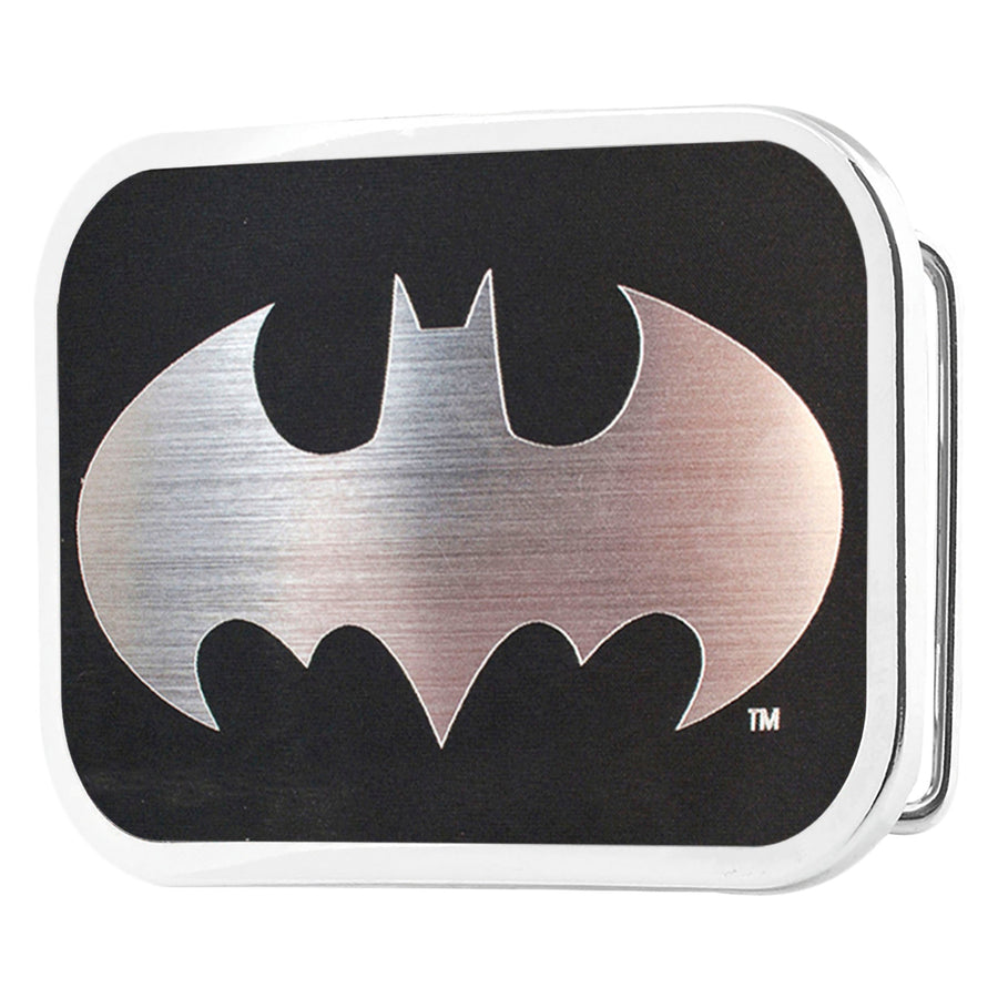 Batman Framed Reverse Brushed Silver - Chrome Rock Star Buckle