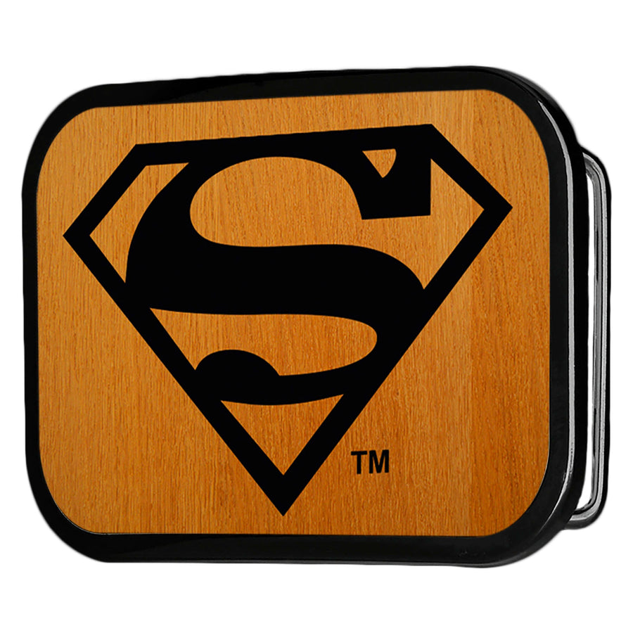 Superman Logo Reversed GW Black - Matte Rock Star Buckle
