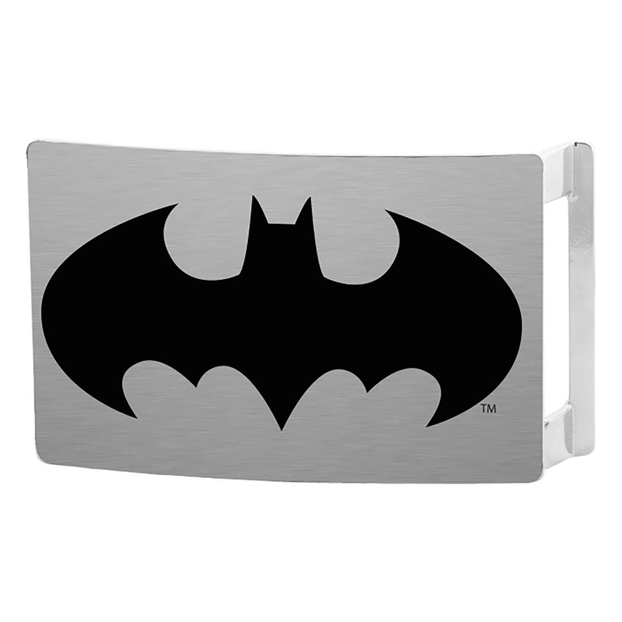 Batman Rock Star Buckle - Brushed Silver/Black