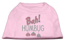 Christmas Pet Dog & Cat Shirt Rhinestone, "Bah Humbug"