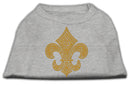 Pet Dog & Cat Shirt Rhinestone,"GOLD Fleur De Lis"