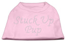Pet Dog & Cat Shirt Rhinestone, "Stuck Up Pup"
