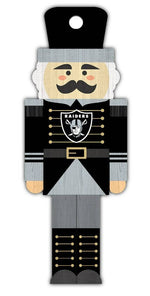 Las Vegas Raiders Wood Nutcracker Ornament
