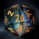 Rainbow Dragon (Black/Gold) Liquid Core 30mm D20