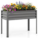 Raised Garden Bed with Legs Electro-Coating Metal Large Elevated Planter Box
