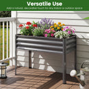 Raised Garden Bed with Legs Electro-Coating Metal Large Elevated Planter Box